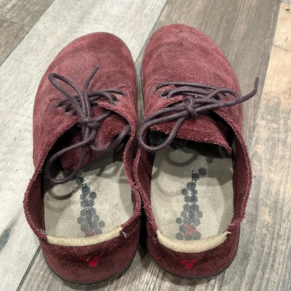 Vivo barefoot Ra Burgundy Oxblood Suede Leather Lace Up Men’s Oxford Shoes 40/8